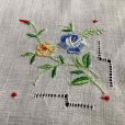 画像5: ドロンワークと刺繍のハンカチ (5)