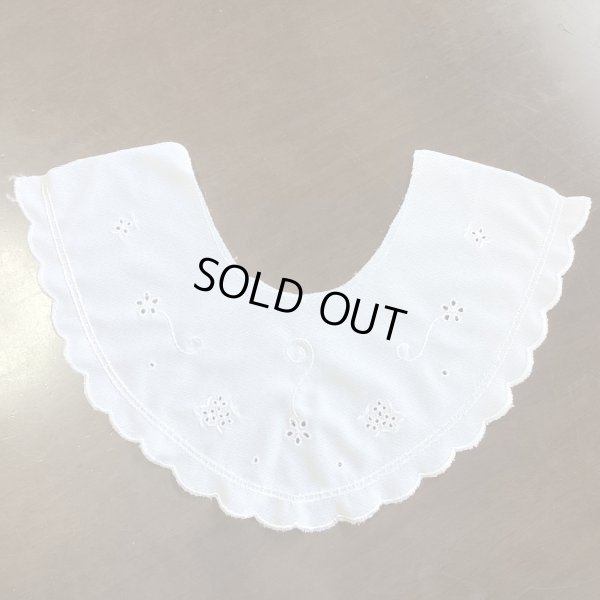 画像1: カットワークと刺繍の付け襟