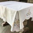 画像3: アップリケと手刺繍のテーブルクロス (3)