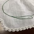 画像6: 手刺繍のオーバルドイリー (6)