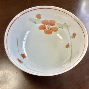 画像: 梅の花手描きの鉢