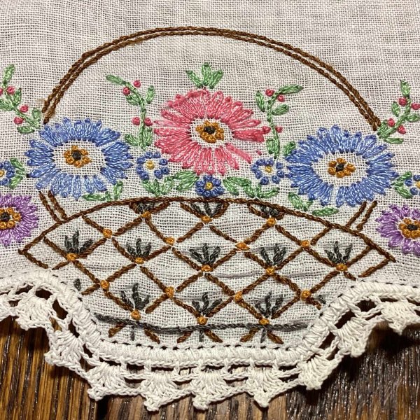 画像22: 手刺繍のカフェカーテン (22)