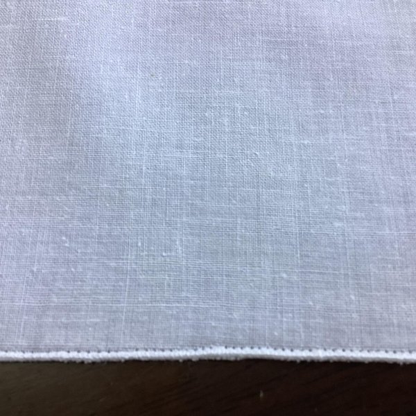 画像11: 刺繍とバテンレースのナプキン　（シミあり） (11)