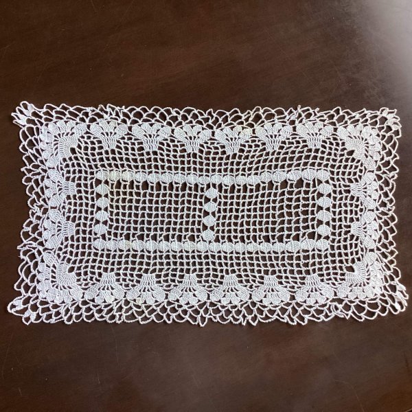 画像1: かぎ針編みのマット (1)