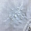 画像8: 刺繍とバテンレースのナプキン　（シミあり） (8)