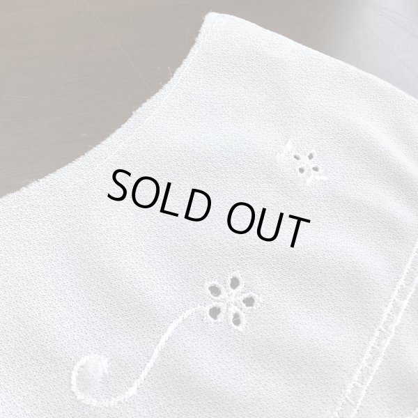 画像7: カットワークと刺繍の付け襟 (7)